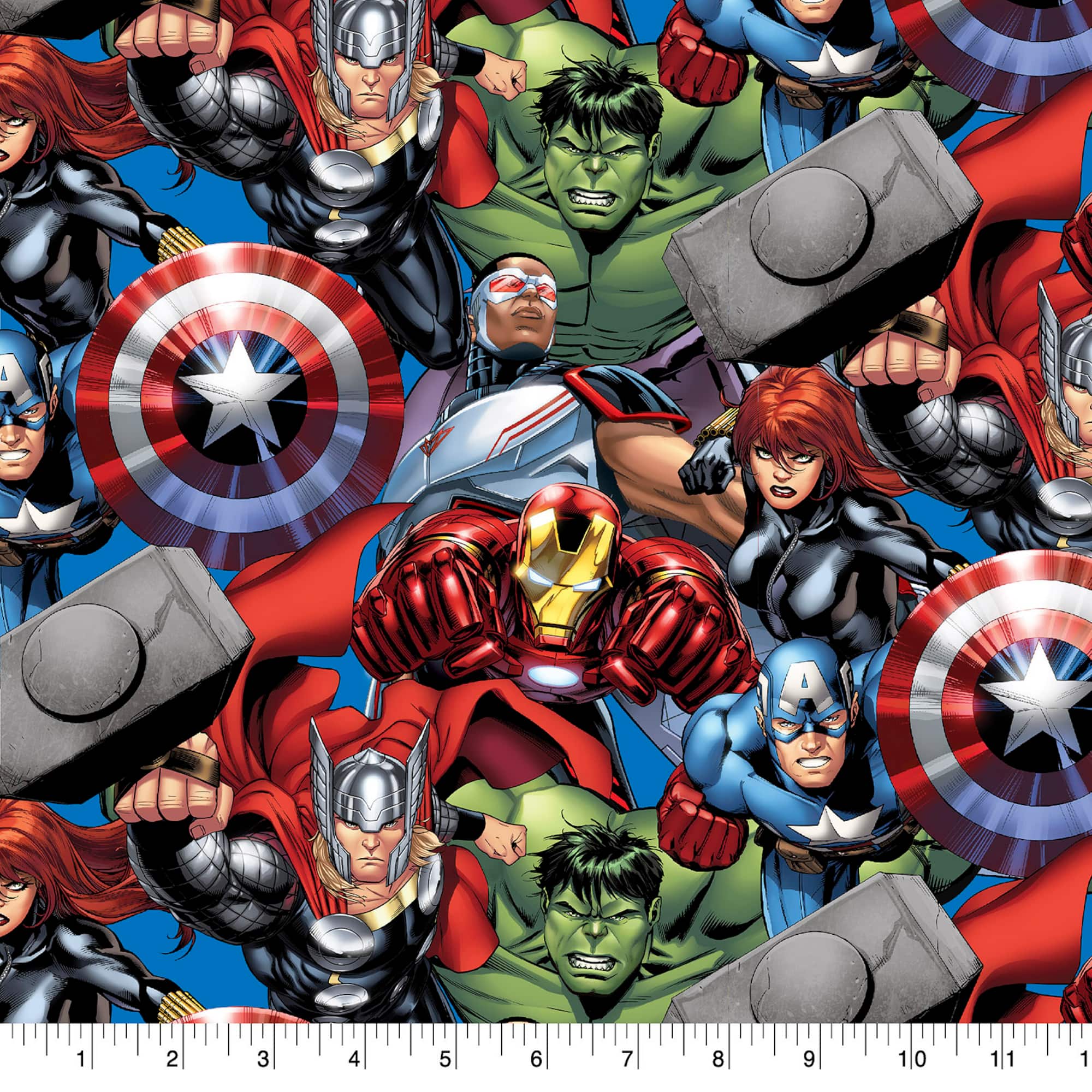 Marvel® Avengers Packed Cotton Fabric